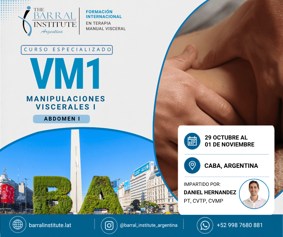 Curso Manipulaciones Viscerales I Abdomen I VM1 en CABA - Barral Institute Latinoamérica