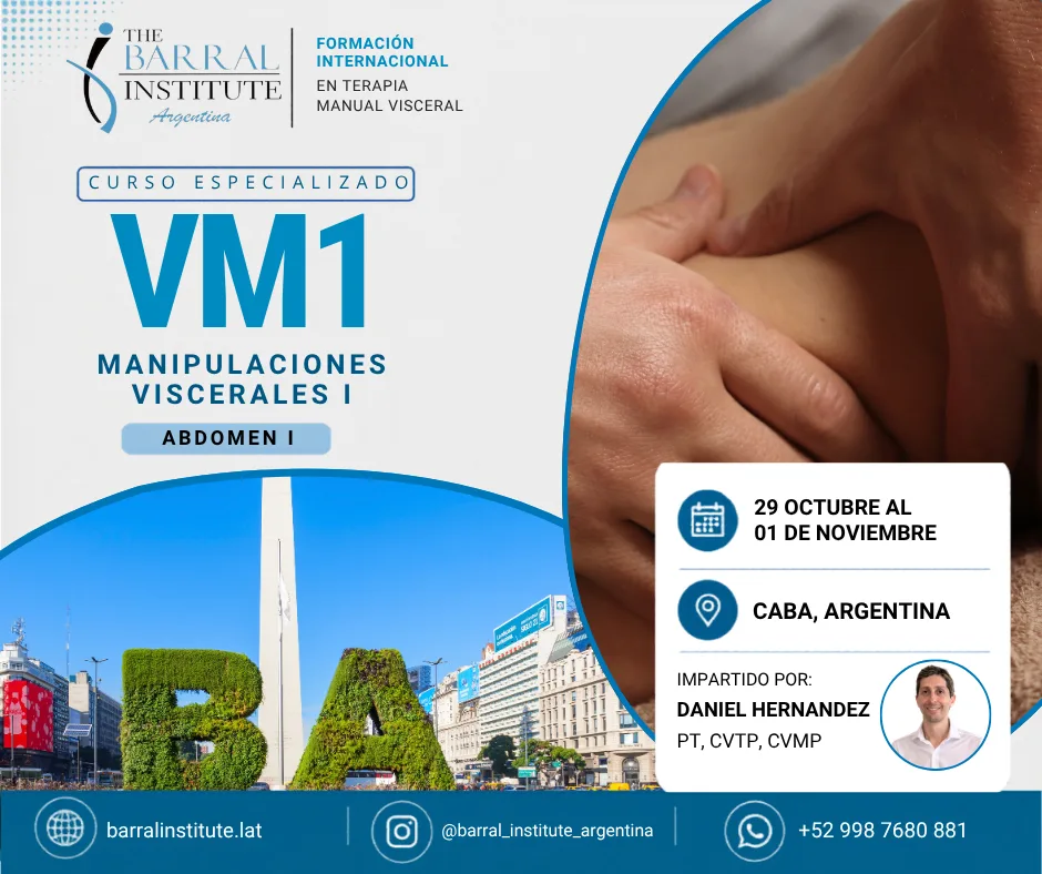 Curso Manipulaciones Viscerales I Abdomen I VM1 en CABA - Barral Institute Latinoamérica