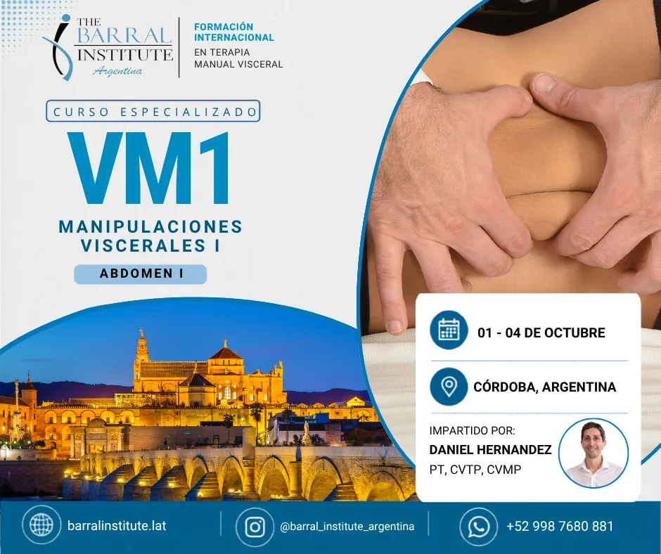 Curso Manipulaciones Viscerales I Abdomen I VM1 en Córdoba - Barral Institute Latinoamérica