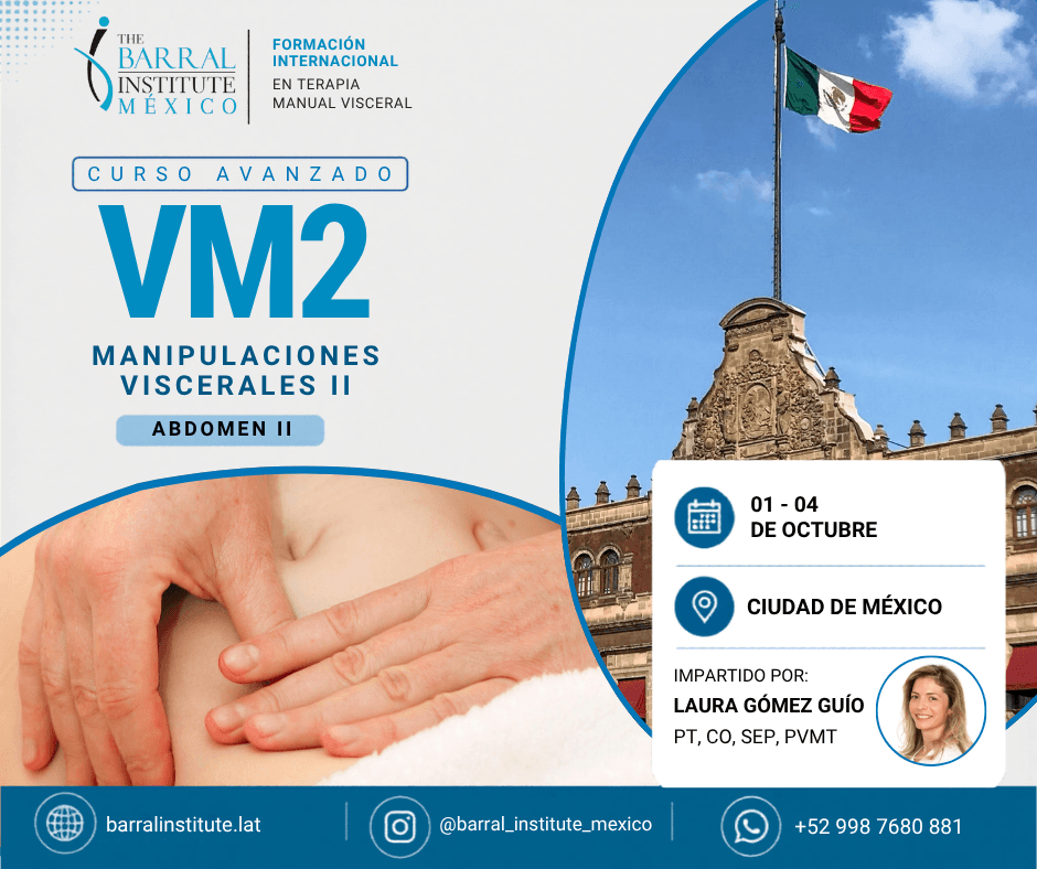 Curso Manipulaciones Viscerales II Abdomen II VM2 en CDMX - Barral Institute Latinoamérica